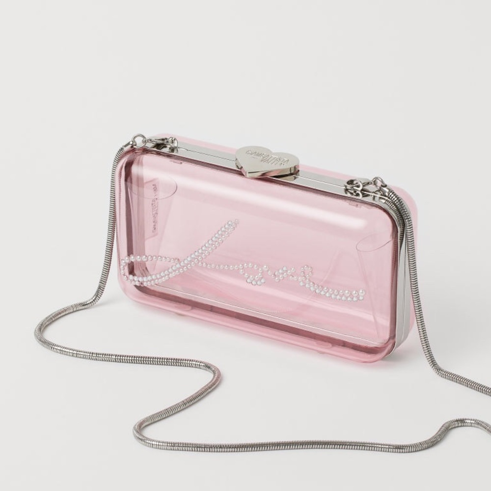 Giambatista Valli X H&M Pink Clear Clutch